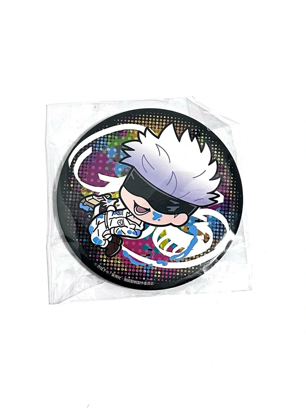 JJK Jujutsu Kaisen Satoru Gojo Graffiti x Battle Badge Pin LARGE